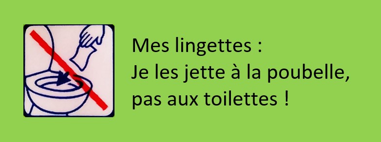 Lingettes : ne les jetez pas aux toilettes !